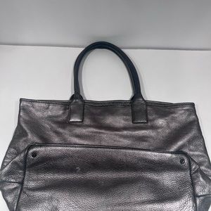 Tory Burch silver tote
